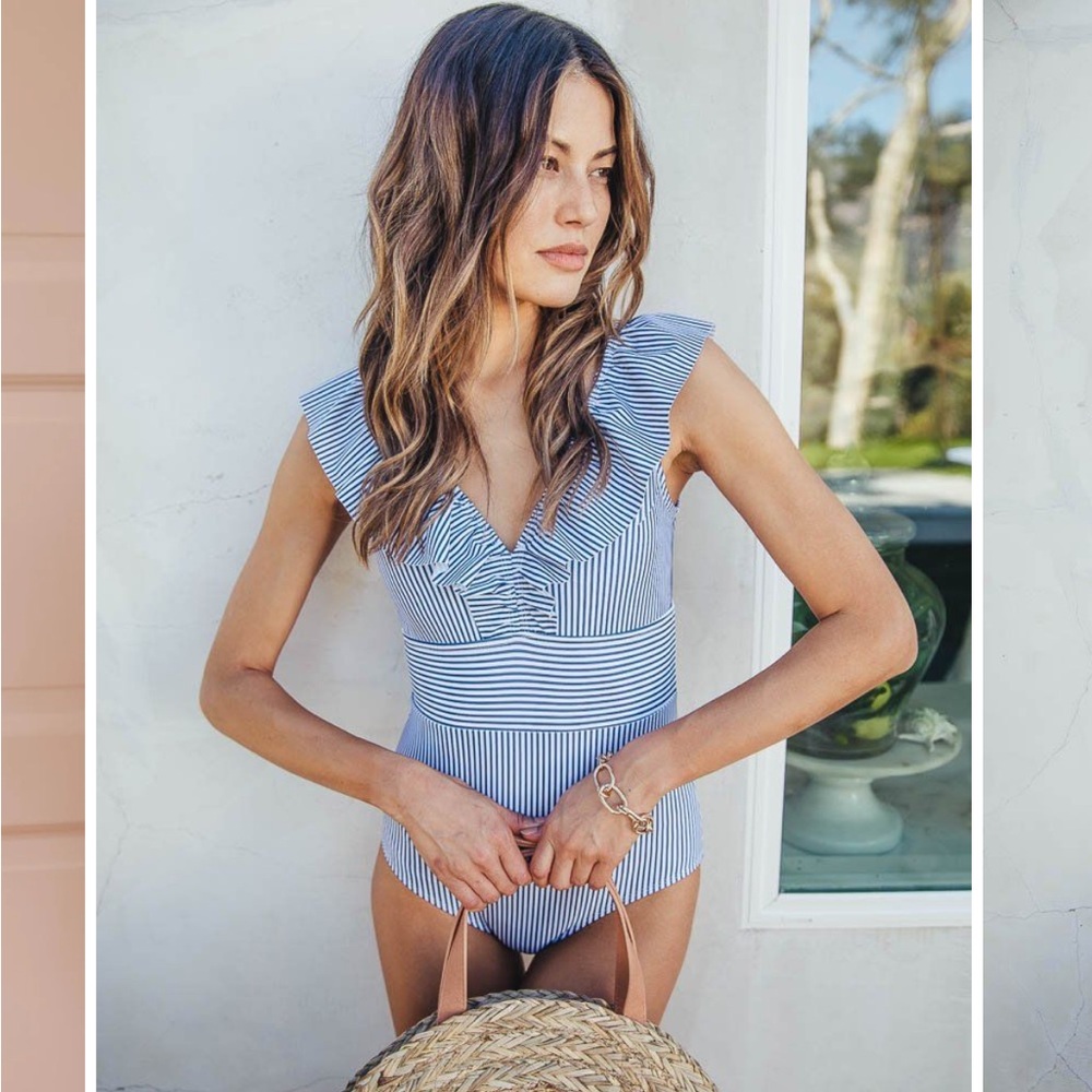 GORGEOUS AAVA Oceane Retro One Piece bathing suit-NWT!